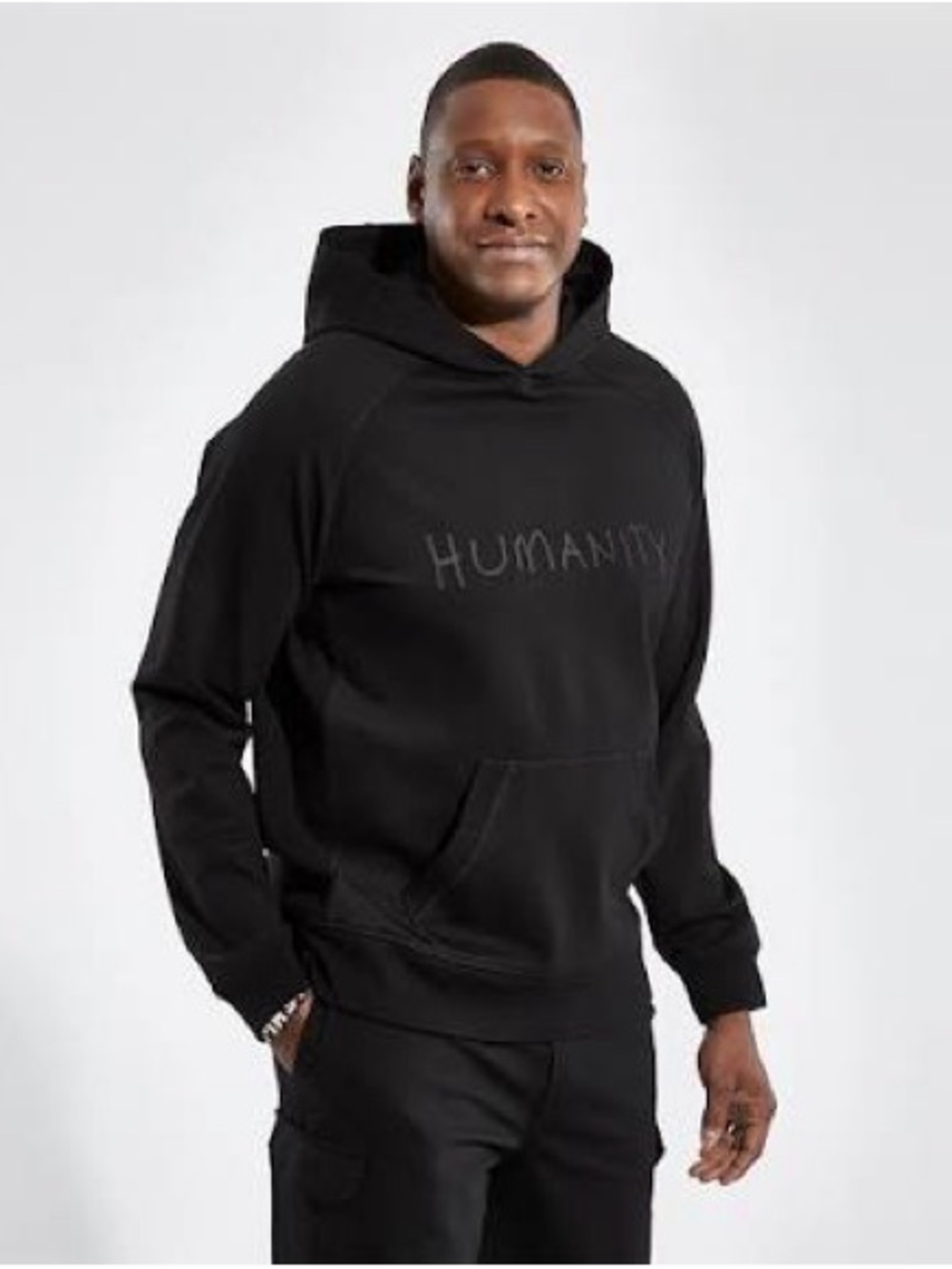 Masai Ujiri x Patrick Assaraf "Humanity" Black Hoodie - Size L